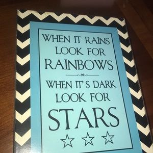 Inspirational wooden sign